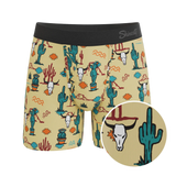 The Mirage | Western Cactus Ball Hammock® Pouch Underwear With Fly - Shinesty - Flyclothing LLC