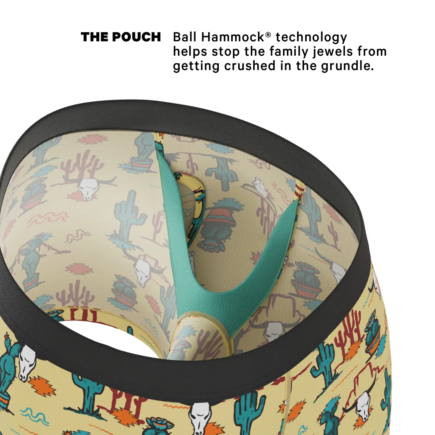 The Mirage | Western Cactus Ball Hammock® Pouch Underwear With Fly - Shinesty - Flyclothing LLC
