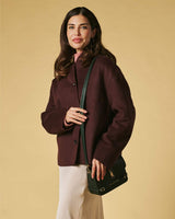 Mirella (green) - Italian calf leather women's crossbody bag (with shoulder strap)