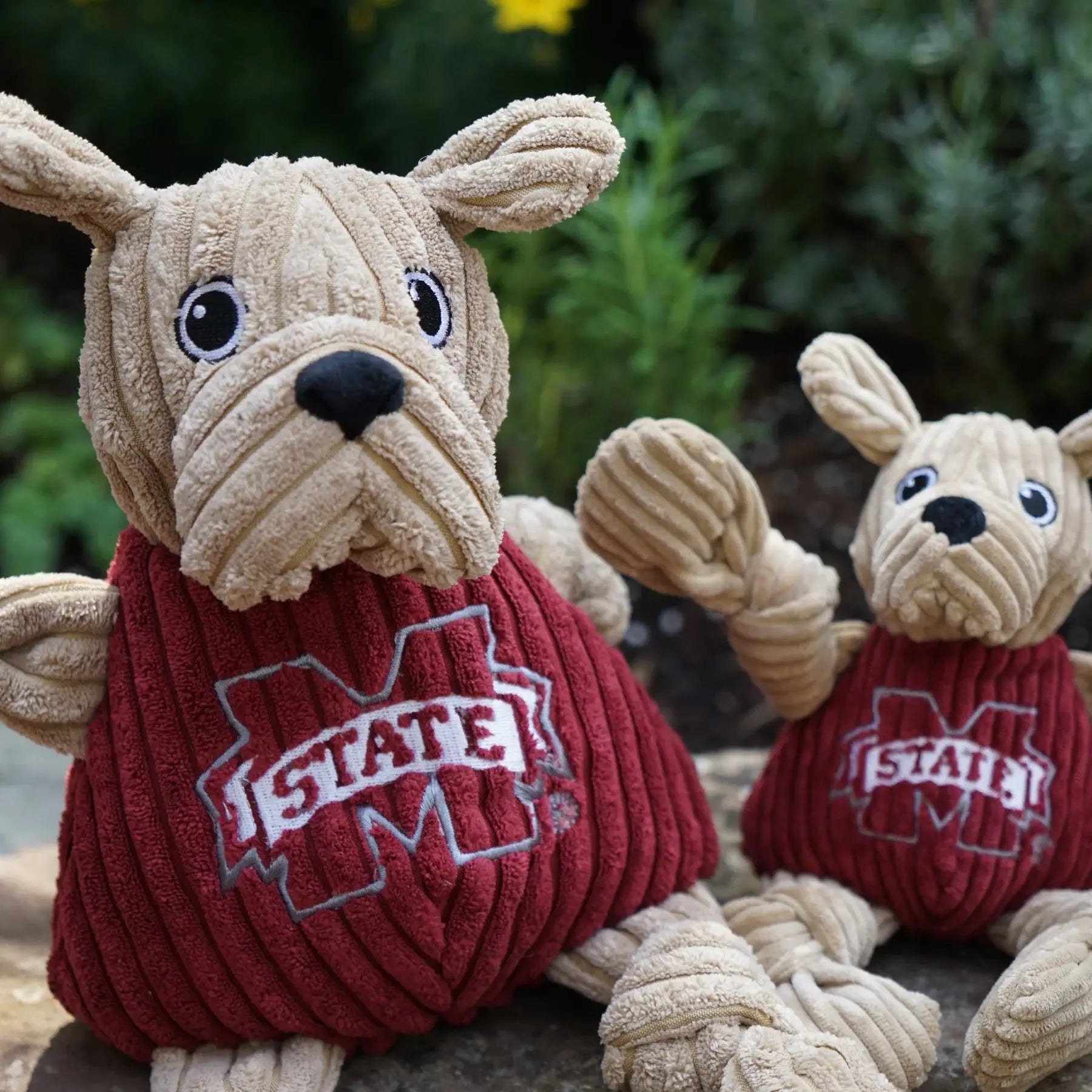 NCAA Mississippi State University, Bully the Bulldog Knottie® Plush Dog Toy - HuggleHounds - Flyclothing LLC