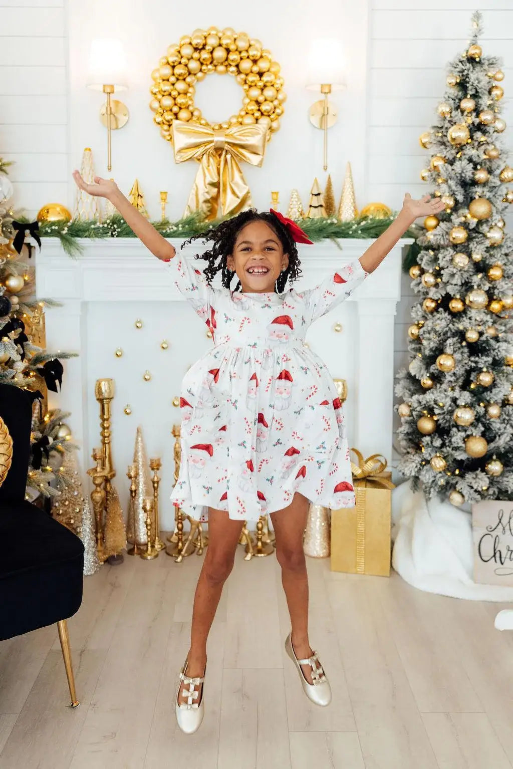 Mistletoe Magic 3/4 Sleeve Pocket Twirl Dress - Mila & Rose ® - Flyclothing LLC