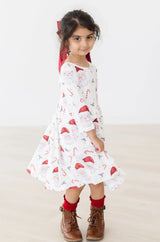 Mistletoe Magic 3/4 Sleeve Pocket Twirl Dress - Mila & Rose ® - Flyclothing LLC