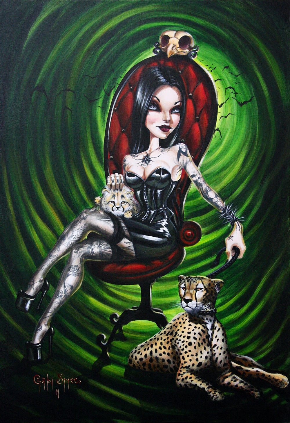 Black Market Art Company Mistress of Cheetah Print