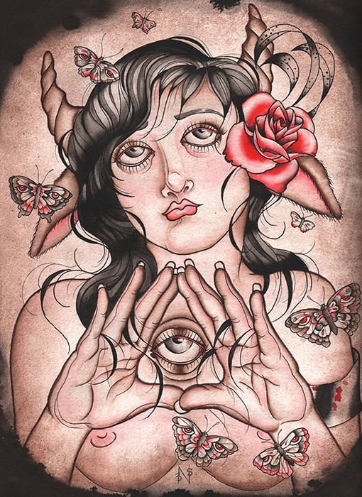 Black Market Art Company Mnemosyne Medea Print