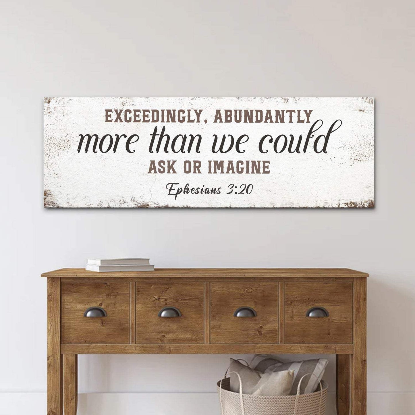 Exceedingly, Abundantly More Than We Could Ask Or Imagine Faith Sign II - Tailored Canvases - Flyclothing LLC