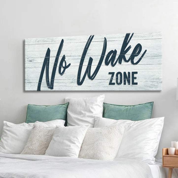 No Wake Zone Sign XVI - Tailored Canvases - Flyclothing LLC