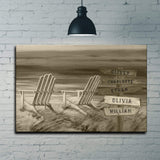 Monochrome Beach Name Sign - Tailored Canvases - Flyclothing LLC