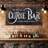 The Witch's Curse Bar Halloween Sign III - Tailored Canvases - Flyclothing LLC