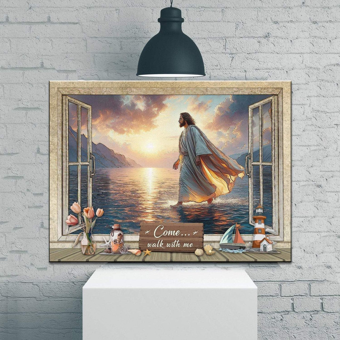 Come Walk With Me Faith Sign II - Tailored Canvases - Flyclothing LLC