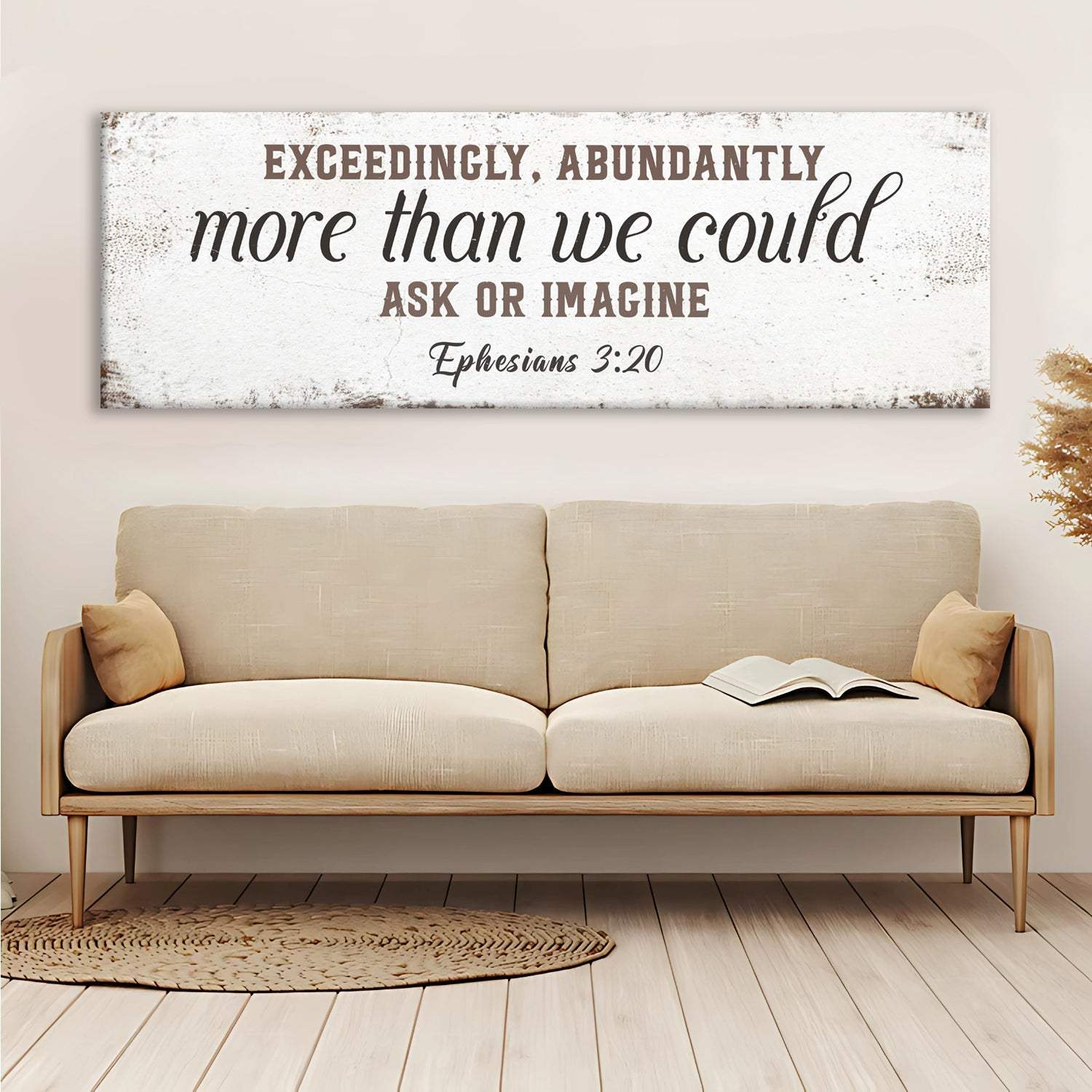 Exceedingly, Abundantly More Than We Could Ask Or Imagine Faith Sign II - Tailored Canvases - Flyclothing LLC