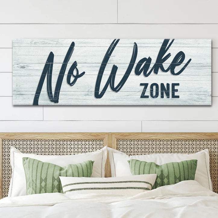 No Wake Zone Sign XVI - Tailored Canvases - Flyclothing LLC
