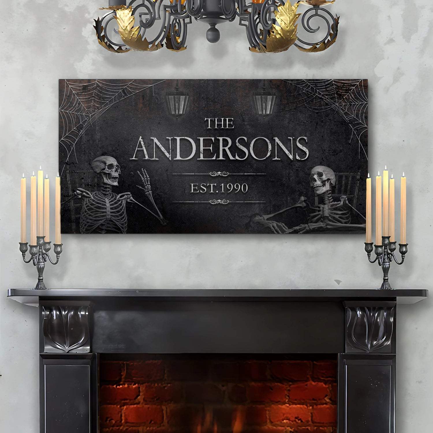 Personalized Gothic Sign VI - Tailored Canvases - Flyclothing LLC