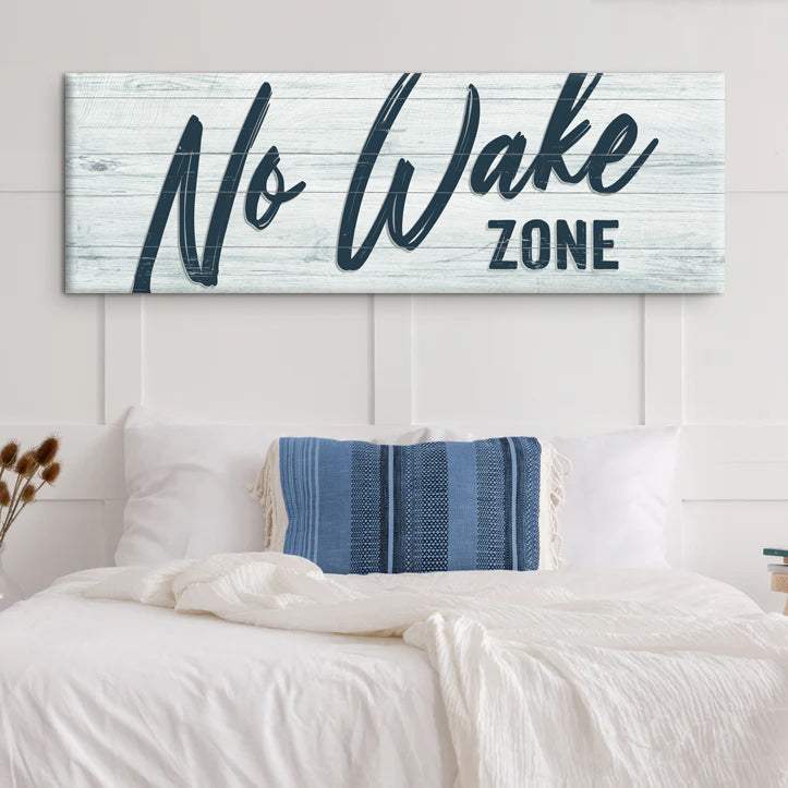 No Wake Zone Sign XVI - Tailored Canvases - Flyclothing LLC