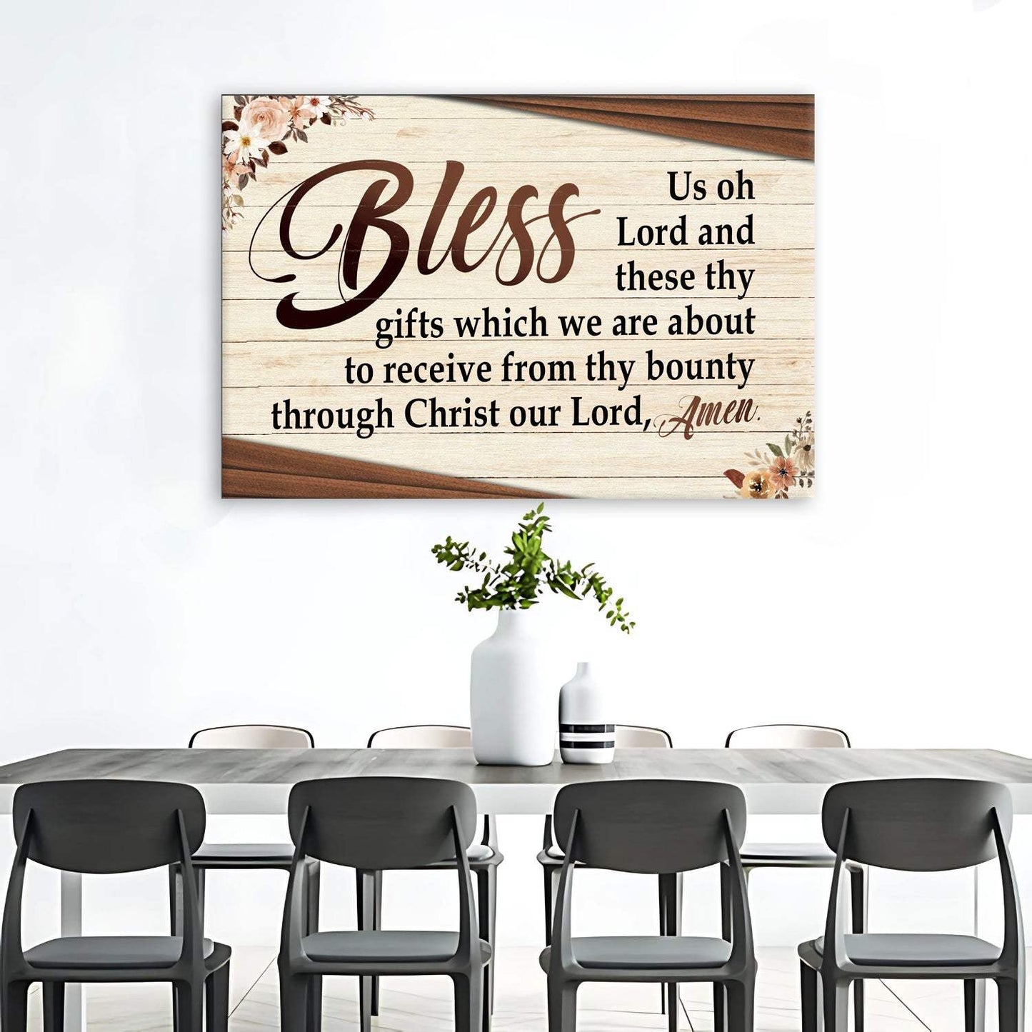 Bless Us Oh Lord Faith Sign III - Tailored Canvases - Flyclothing LLC
