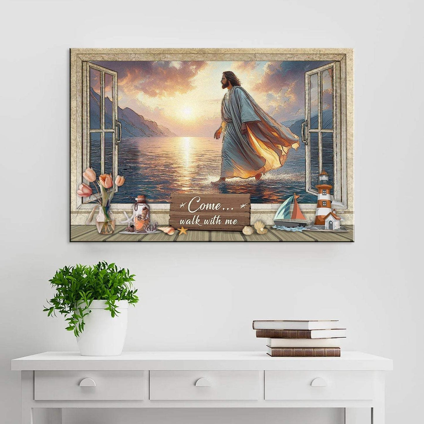 Come Walk With Me Faith Sign II - Tailored Canvases - Flyclothing LLC