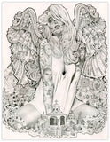 Black Market Art Company Money Angel Print