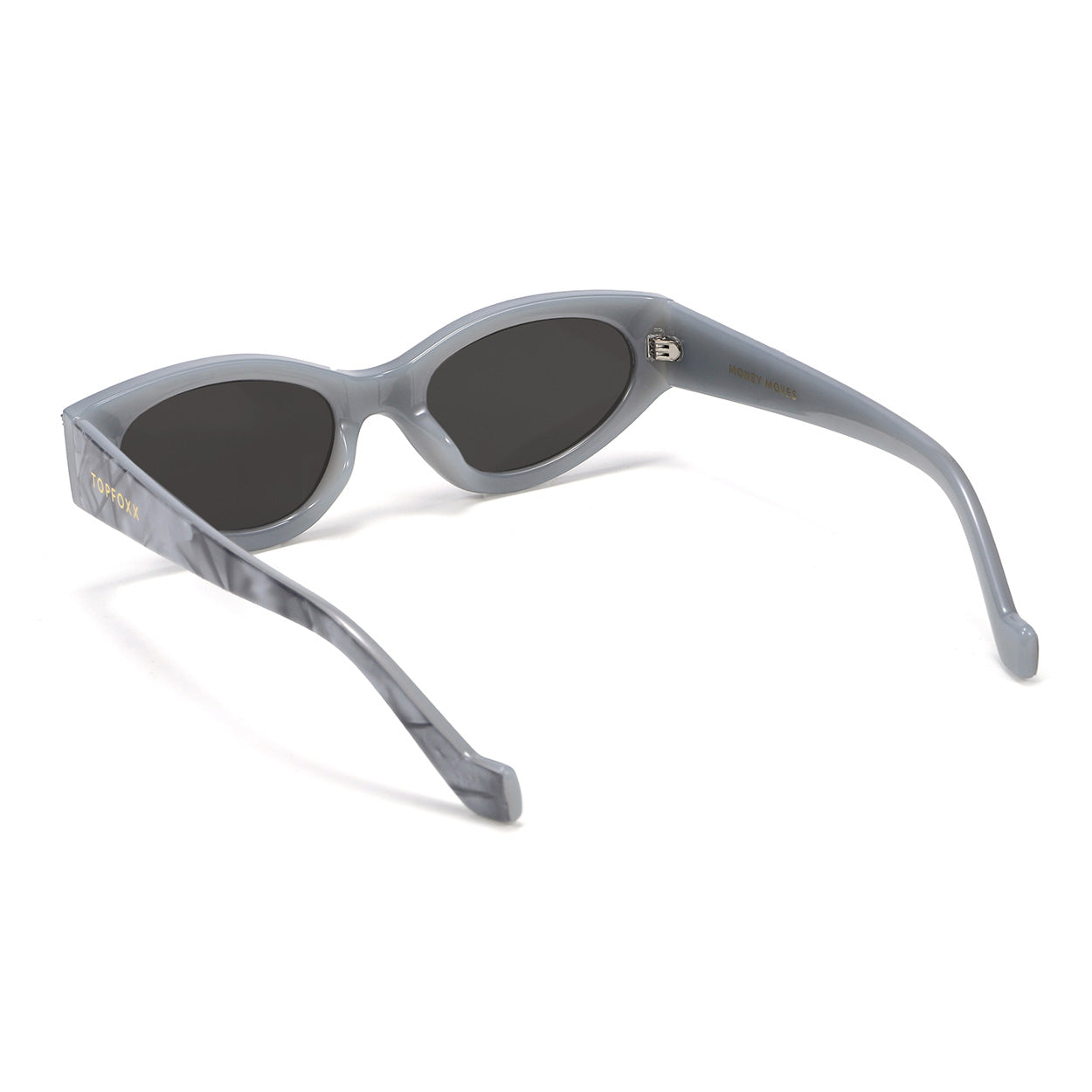 Kat x Money Moves - Grey Cateye Sunglasses - TopFoxx - Flyclothing LLC