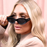Kat x Money Moves - Black Cateye Sunglasses - TopFoxx - Flyclothing LLC