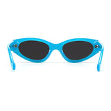 Kat x Money Moves - Blue Cateye Sunglasses - TopFoxx - Flyclothing LLC