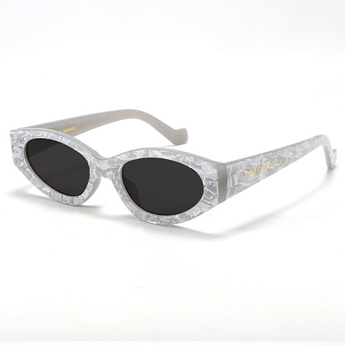 Kat x Money Moves - Silver Cateye Sunglasses - TopFoxx - Flyclothing LLC