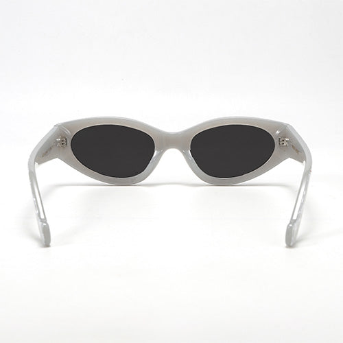 Kat x Money Moves - Silver Cateye Sunglasses - TopFoxx - Flyclothing LLC