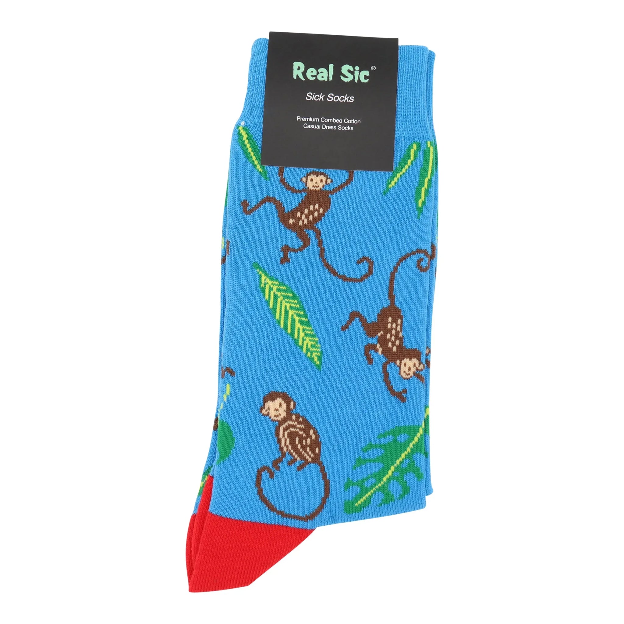 Monkey Socks - Comfy Cotton for Men & Women - Real Sic - Flyclothing LLC