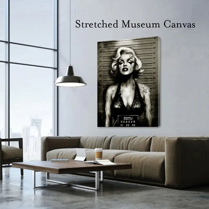 Black Market Art Company Monroe Mugshot Print - Black Market Art Company - Flyclothing LLC