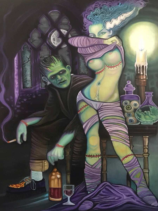 Black Market Art Company Monster Date Night Print - Black Market Art Company - Flyclothing LLC