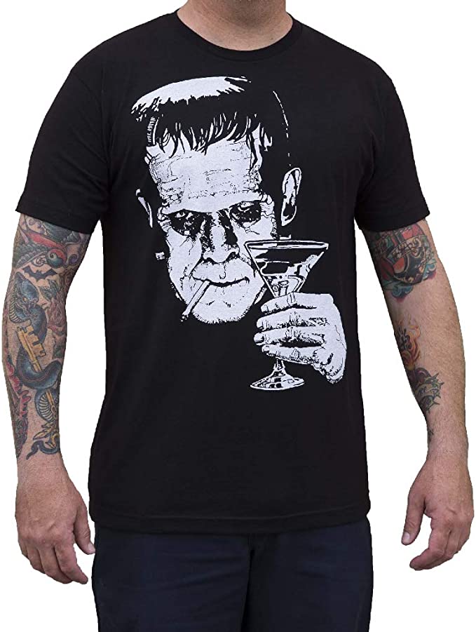 Black Market Art Company Monster Martini Men's T-Shirt