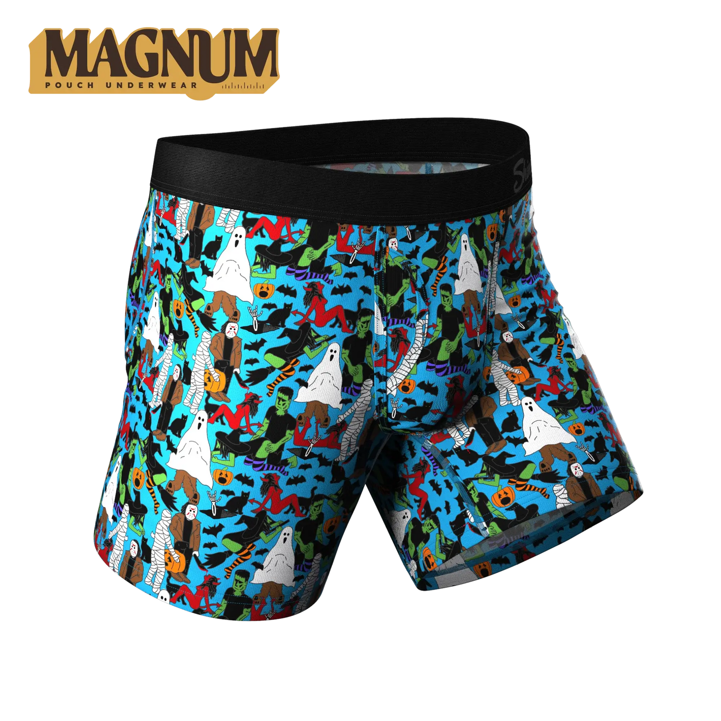 The Monster Smash | Halloween Characters Ball Hammock® Magnum Big Pouch Underwear - Shinesty - Flyclothing LLC