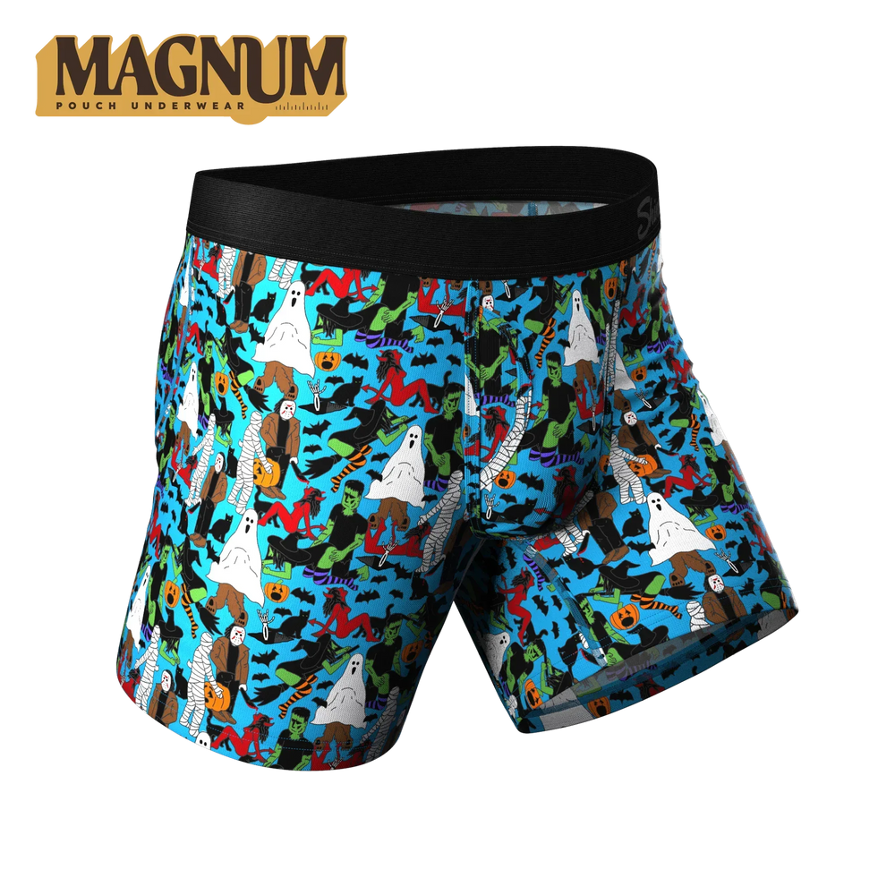 The Monster Smash | Halloween Characters Ball Hammock® Magnum Big Pouch Underwear - Shinesty - Flyclothing LLC