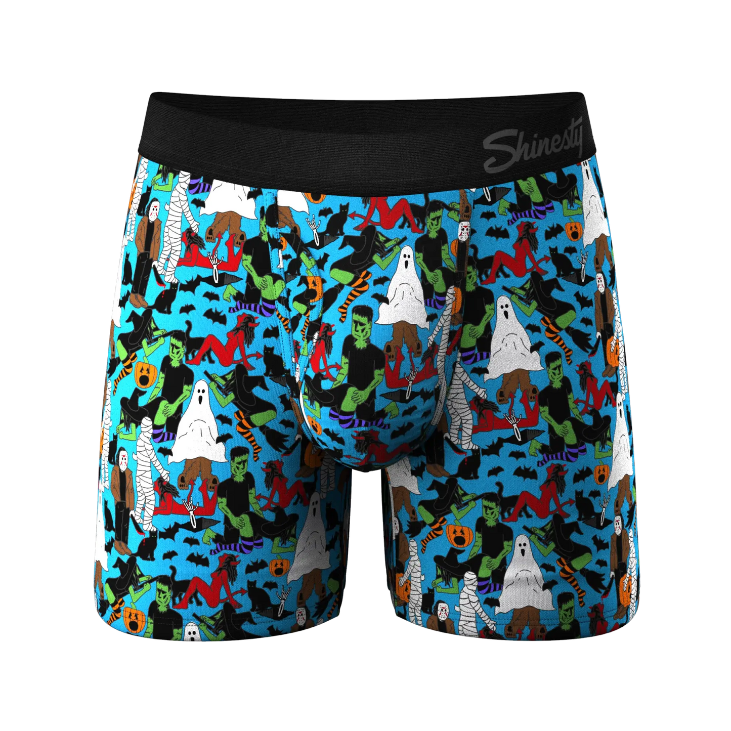 The Monster Smash | Halloween Characters Ball Hammock® Magnum Big Pouch Underwear - Shinesty - Flyclothing LLC