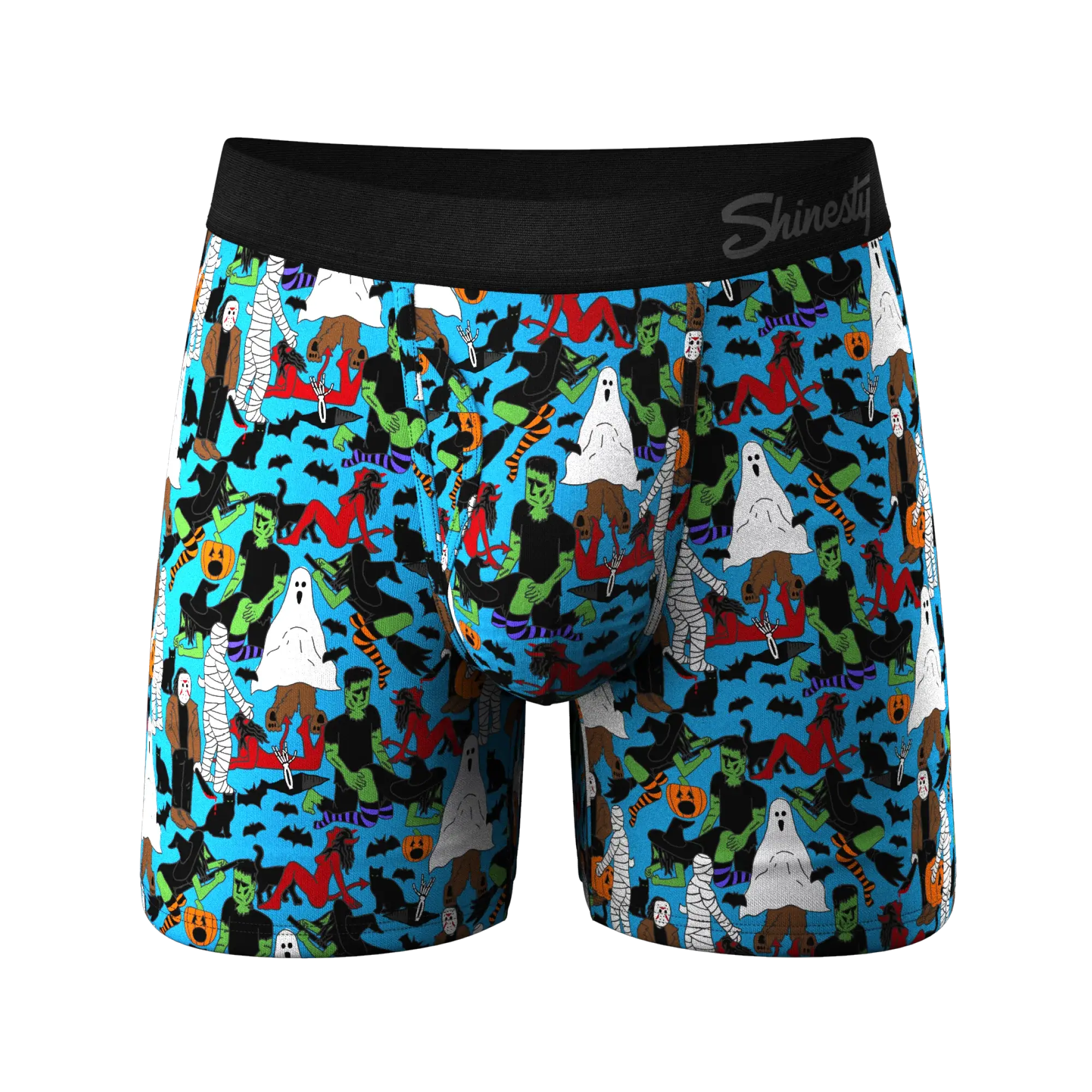 The Monster Smash | Halloween Characters Ball Hammock® Magnum Big Pouch Underwear - Shinesty - Flyclothing LLC