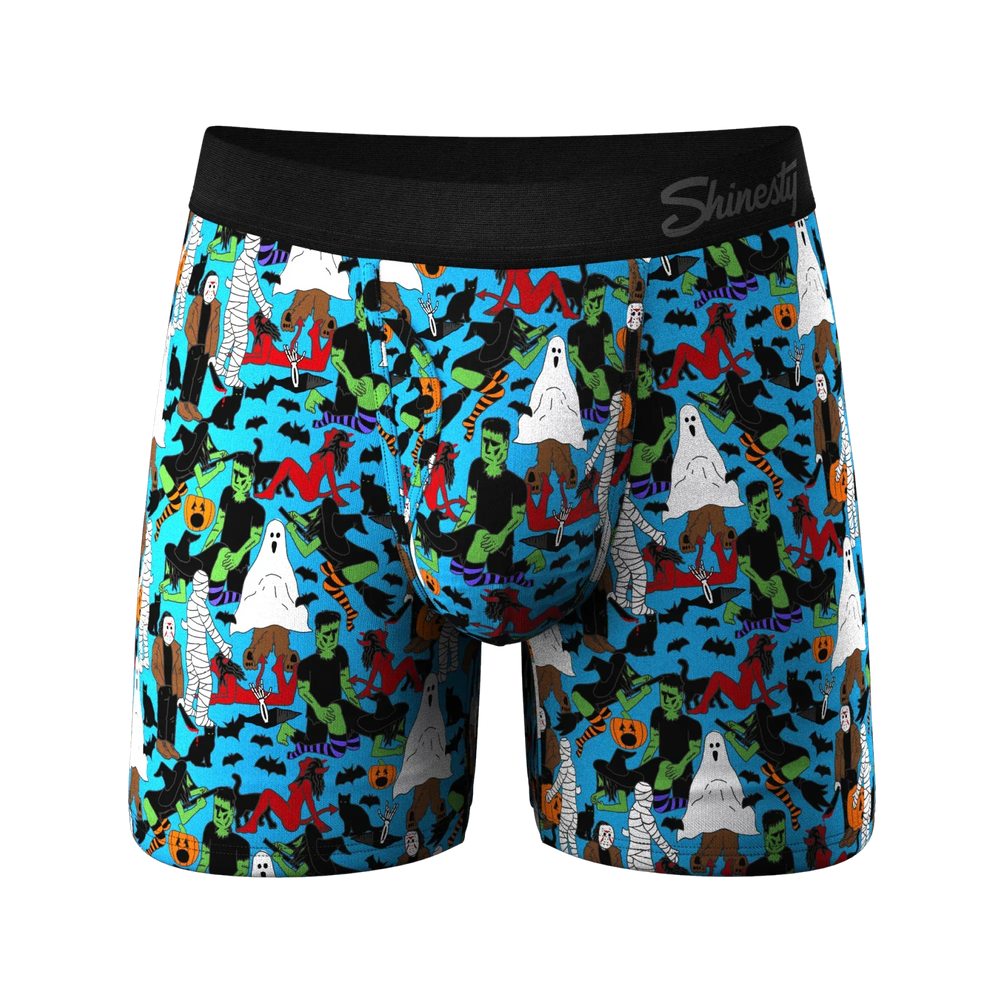 The Monster Smash | Halloween Characters Ball Hammock® Magnum Big Pouch Underwear - Shinesty - Flyclothing LLC