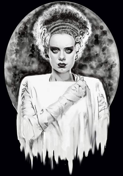 Black Market Art Company Monsters Bride Print - Black Market Art Company - Flyclothing LLC
