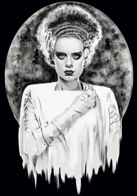 Black Market Art Company Monsters Bride Print