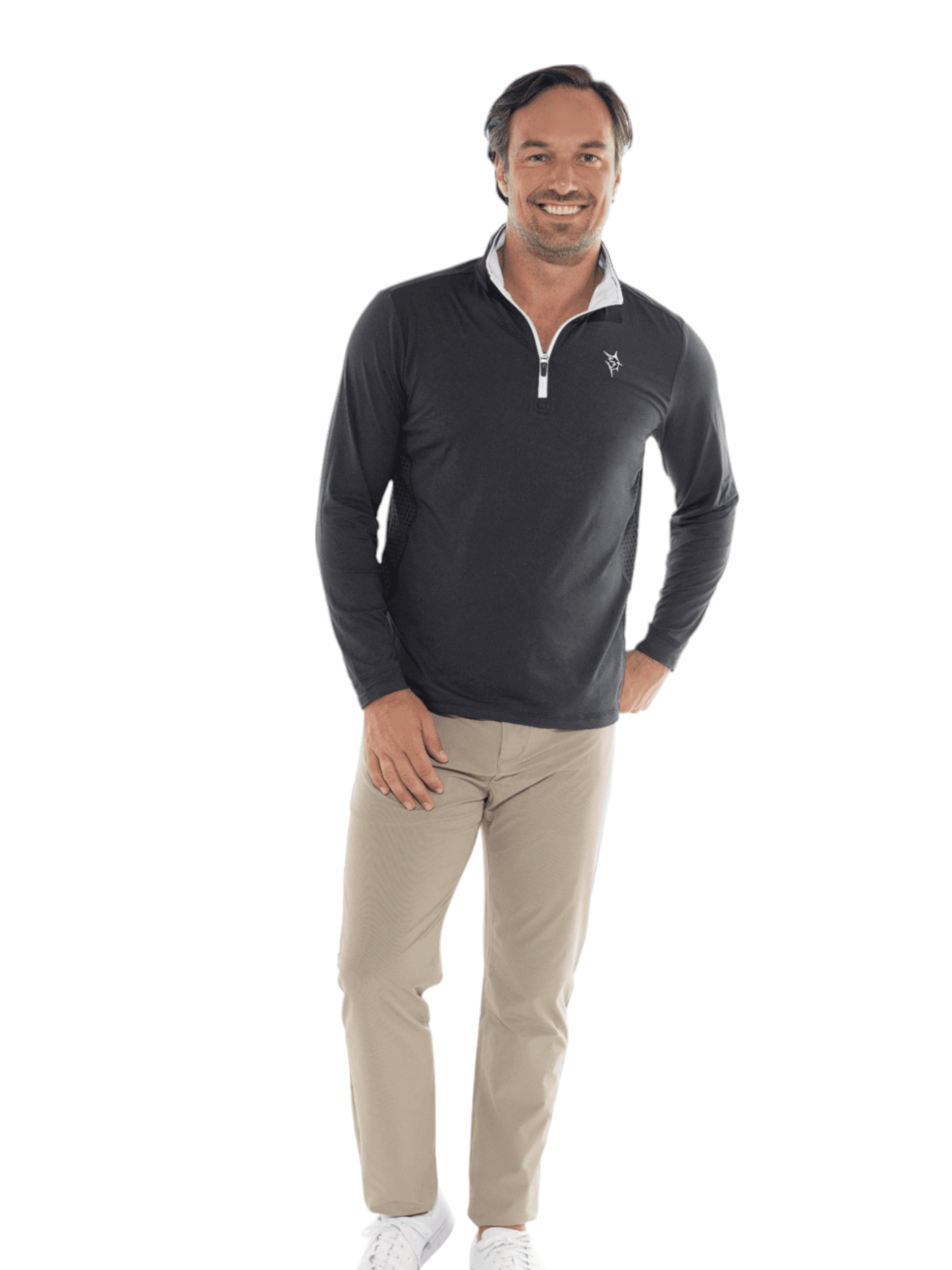 Monterey Performance Quarter Zip - White Water Life - Flyclothing LLC