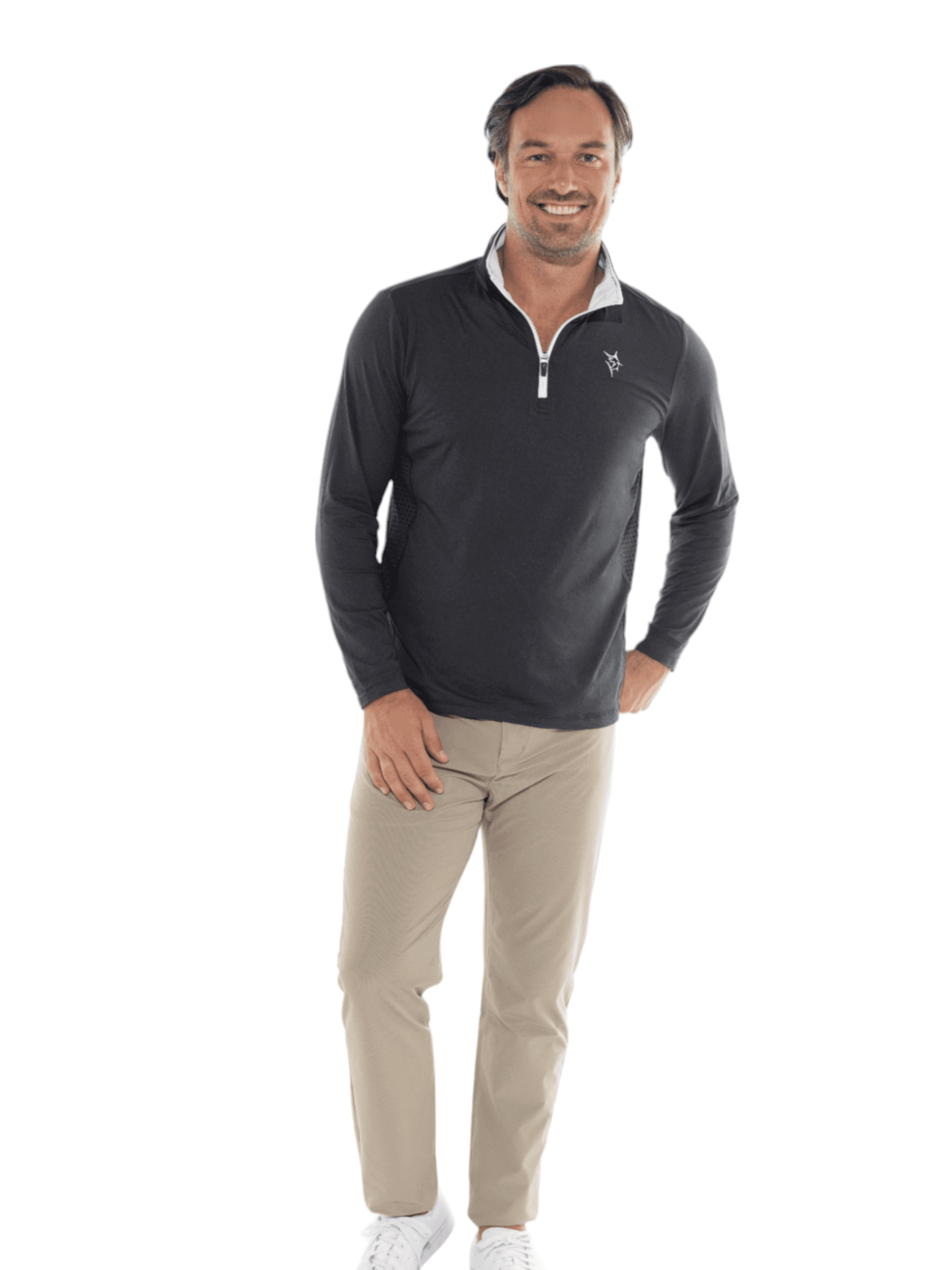 Monterey Performance Quarter Zip - White Water Life - Flyclothing LLC