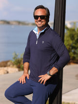 Monterey Performance Quarter Zip - White Water Life - Flyclothing LLC