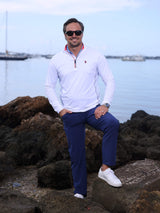 Monterey Performance Quarter Zip - White Water Life - Flyclothing LLC