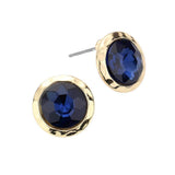 Stylist Round Stone Stud Earrings - Madeline Love - Flyclothing LLC