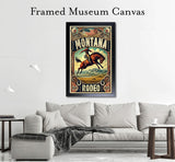 Black Market Art Company Montana Rodeo Poster & Art Print / Wall Art / Western Decor Print