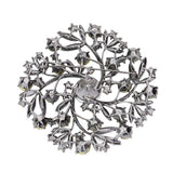 Pearl Rhinestone Embellished Flower Vine Brooch - Madeline Love - Flyclothing LLC