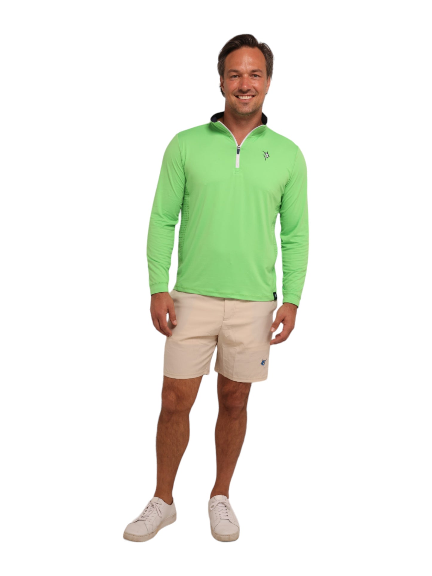 Monterey Performance Quarter Zip - White Water Life - Flyclothing LLC
