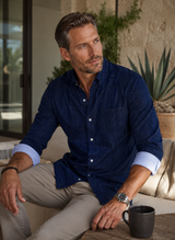 Moody Blues Plaid Long Sleeve Tech Shirt - Buki - Flyclothing LLC
