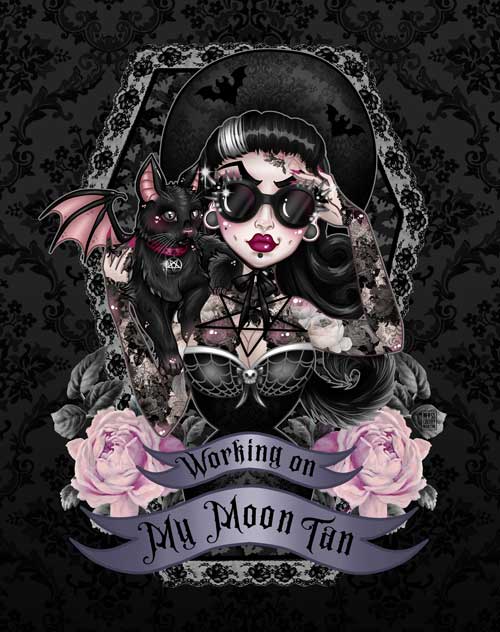 Black Market Art Company Moon Tan Print
