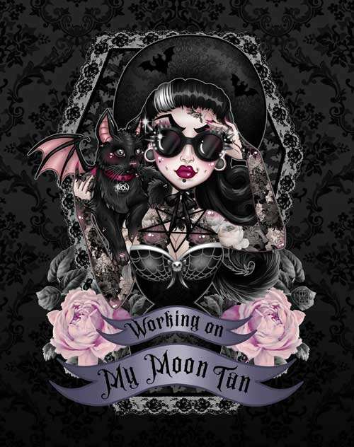 Black Market Art Company Moon Tan Print - Black Market Art Company - Flyclothing LLC