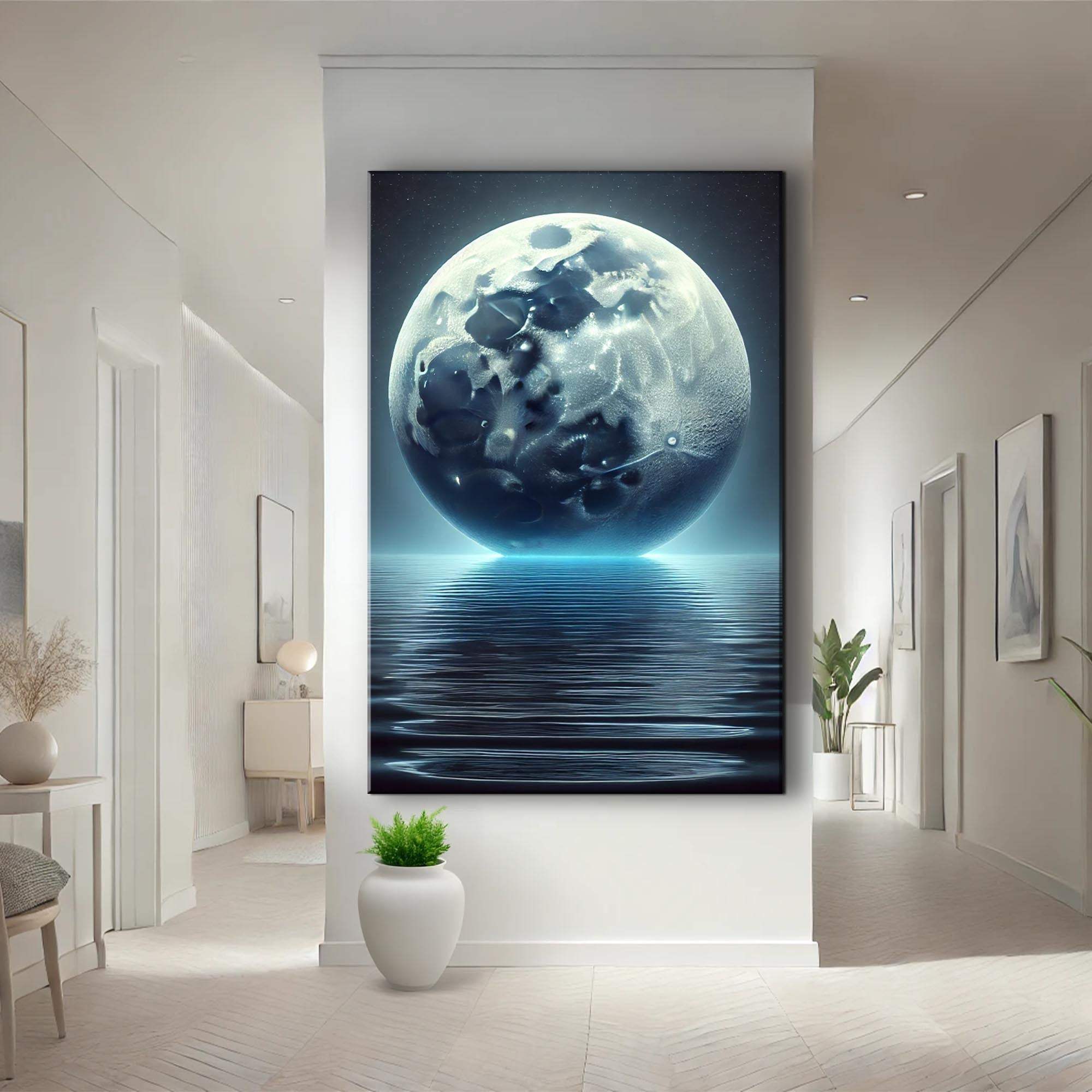 Cool Moonlight Glow Wall Art - Tailored Canvases - Flyclothing LLC