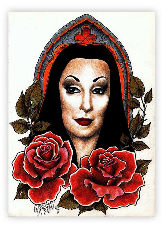 Black Market Art Company Morticia Print - Black Market Art Company - Flyclothing LLC