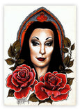 Black Market Art Company Morticia Print